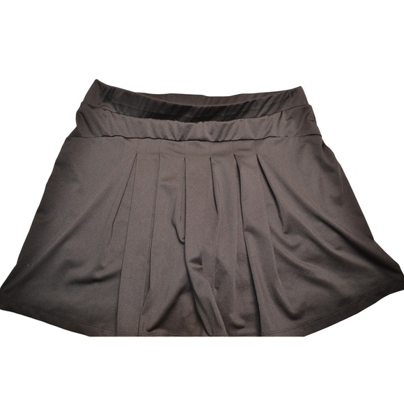 J. Crew Skort Black Pleated Pull-On Athletic Skort Casual‎ Women's Size M Medium - Picture 5 of 5